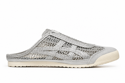Onitsuka tiger Mexico 66 Sabot mules in pure silver