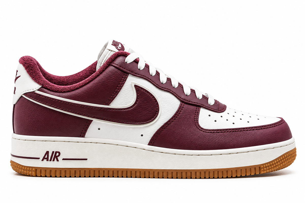 Nike Air Force 1 Low – Burgundy & White