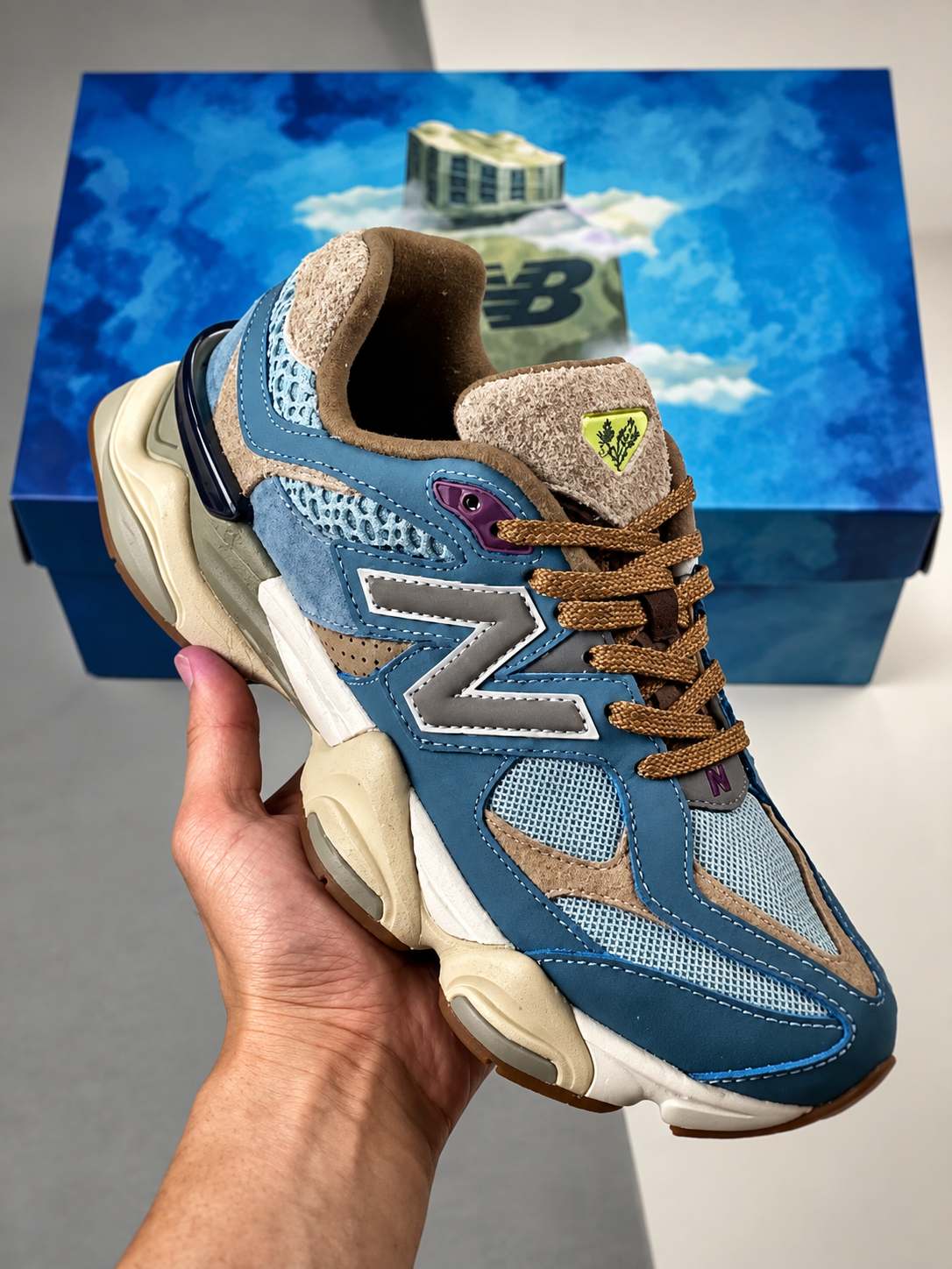 New Balance 9060 Bodega– Blue Haze / Grey