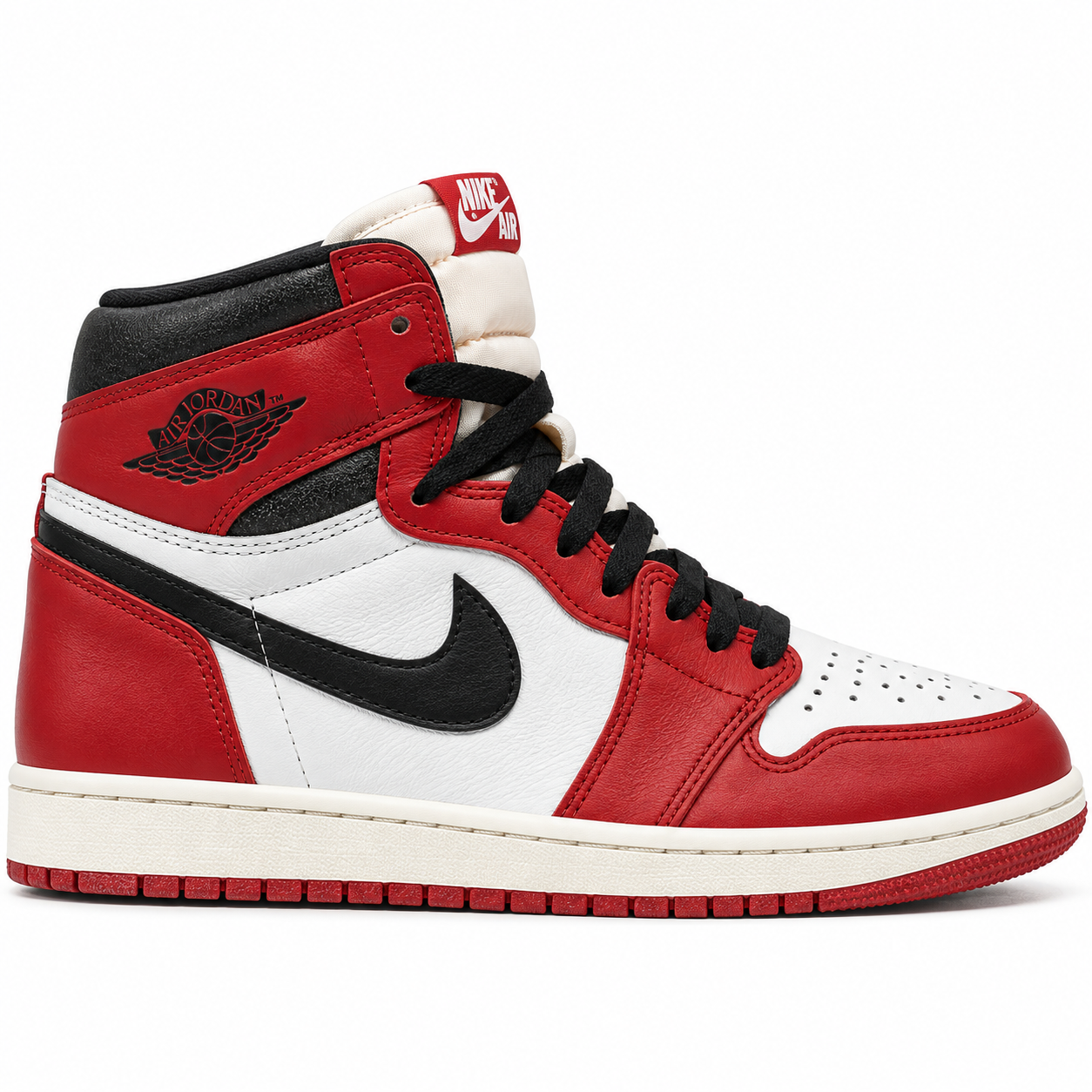 Air Jordan 1 Retro High – Red, Black & White