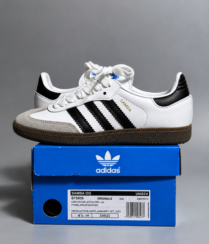 adidas Samba OG – White / Black / Gum