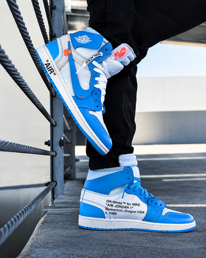 Air Jordan 1 Retro High × Off White University Blue