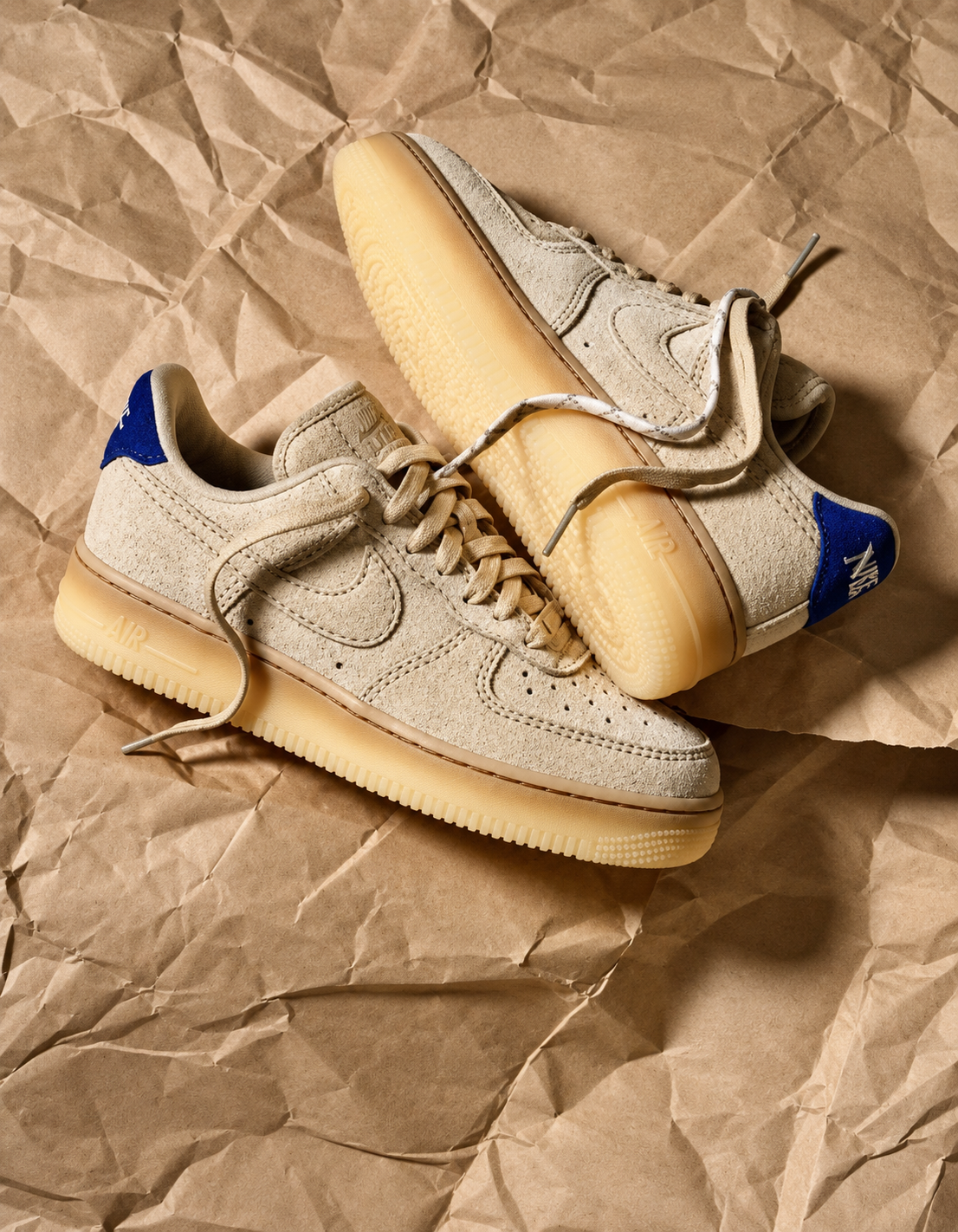Nike Air Force 1 Low – Beige & Navy