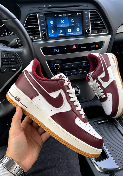 Nike Air Force 1 Low – Burgundy & White