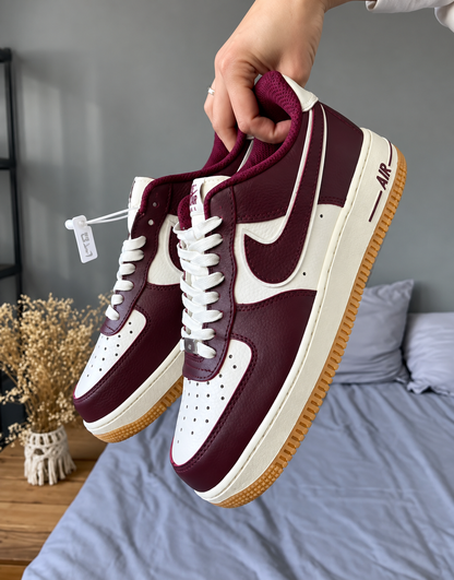 Nike Air Force 1 Low – Burgundy & White