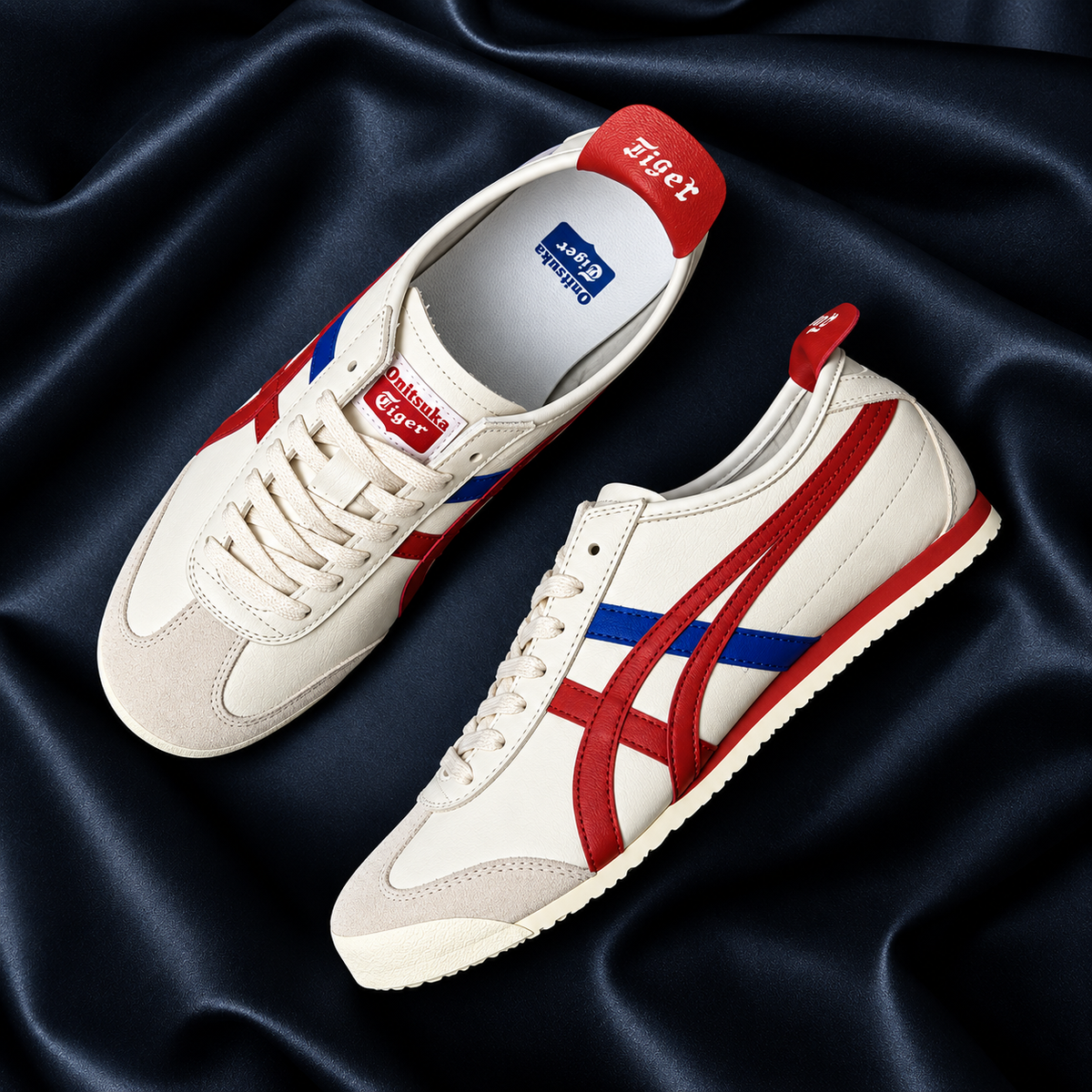 Onitsuka Tiger Mexico 66 – Cream, Brown & Blue