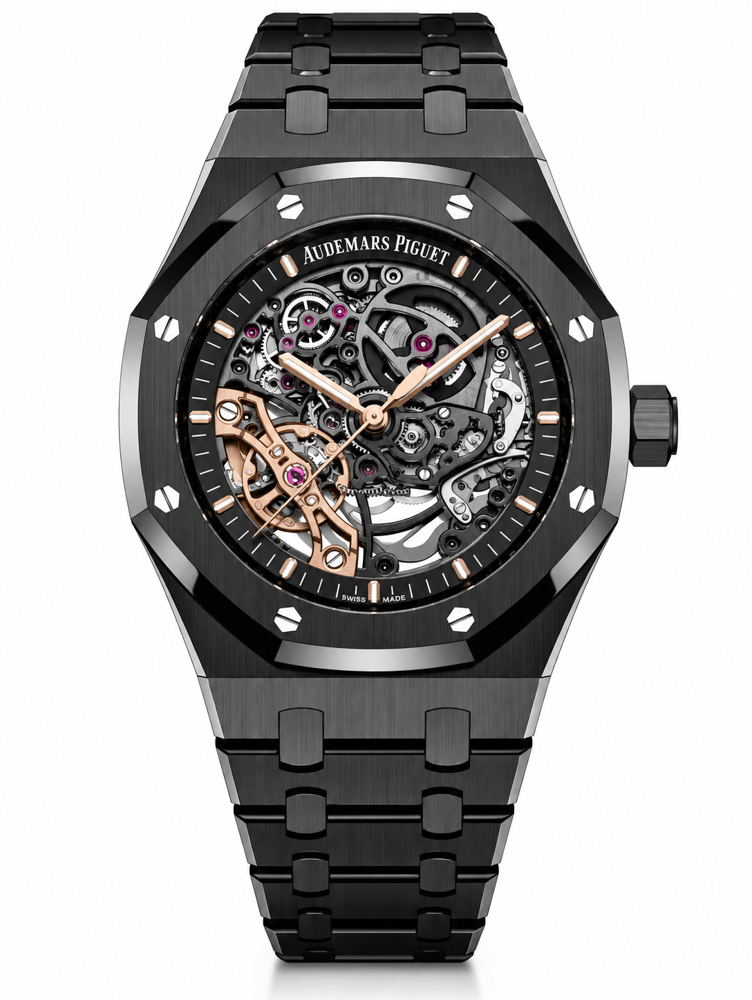 Audemars Piguet Skeleton AP Royal Oak Black Skeleton Metal