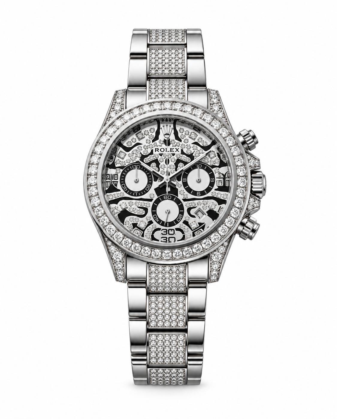 ROLEX OYSTER PERPETUAL EYE OF TIGER SILVER