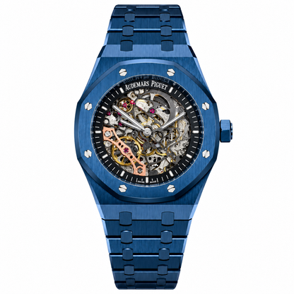 Audemars Piguet Skeleton AP Royal Oak Dark blue Skeleton Metal