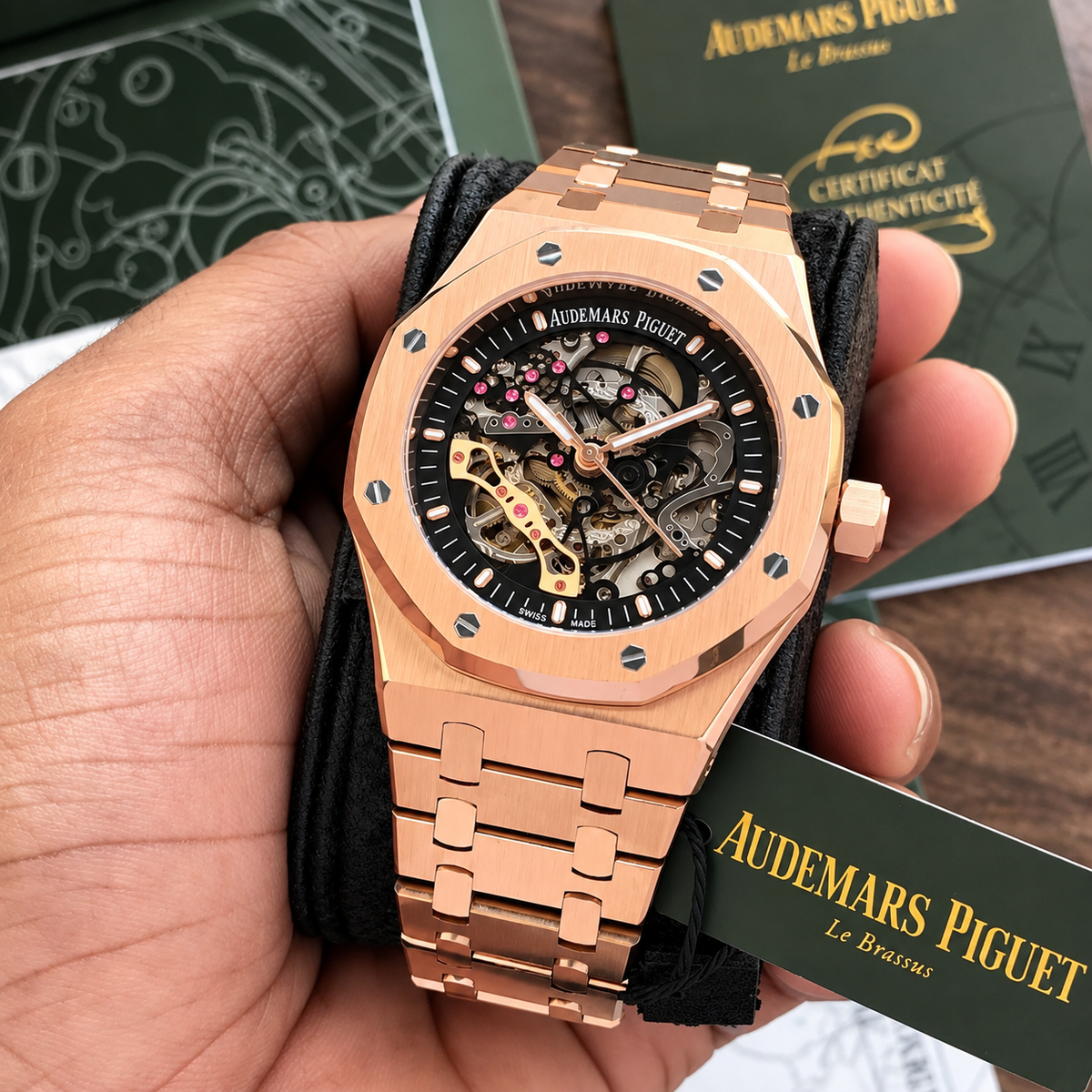 Audemars Piguet Skeleton AP Royal Oak Rosegold Skeleton Metal