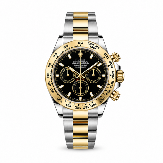 Rolex Cosmograph Daytona – Two-Tone Yellow Gold & Oystersteel, Black Dial